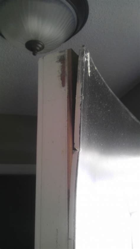 metal brackets on wood door to avoid delaminating|metal veneer exterior door problems.